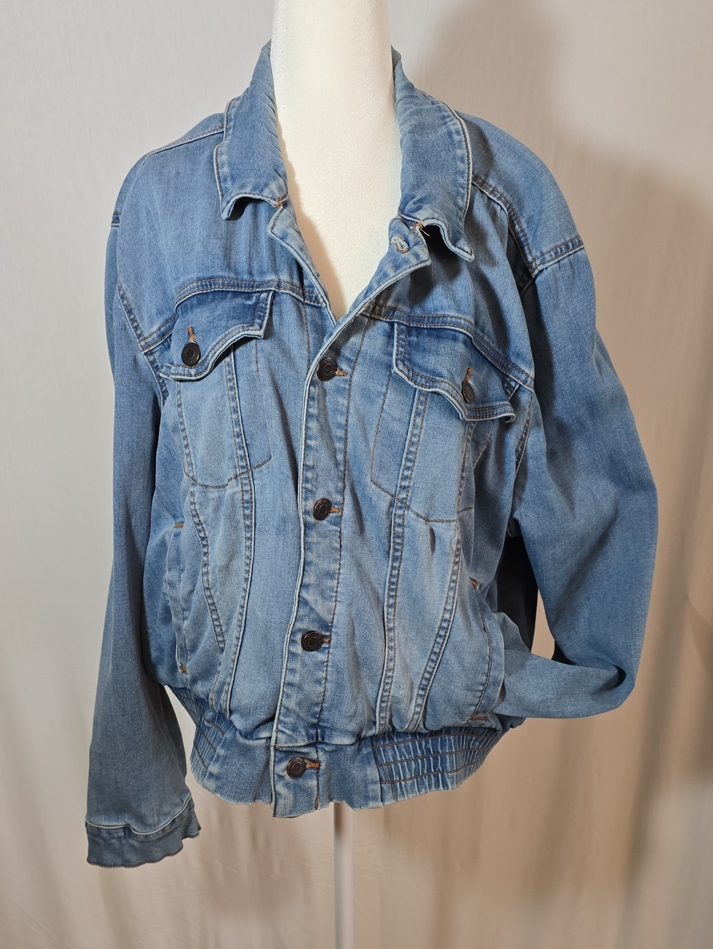 Falls Creek Light Blue Denim Jean Jacket for Women